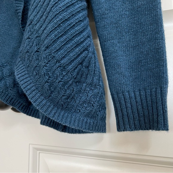 Anthropologie Scalloped Flutter Cardigan in Teal, Size XS - Picture 2 of 6